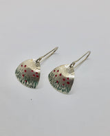 Unique, colourful,  contemporary handmade earrings inspired by nature. Titled "Petals"