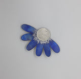 Unique, Contemporary Handmade Sterling Silver and Titanium Brooch, Titled “ Daisy”