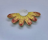 Unique, Contemporary, Handmade, Sterling Silver and Gold Colour Brooch, Titled “ Daisy”
