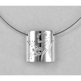 AUSTRALIANA - 'gum tree' pendant on wire necklet