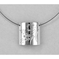 AUSTRALIANA - 'gum tree' pendant on wire necklet