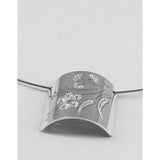 AUSTRALIANA - 'gum tree' pendant on wire necklet