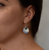 Unique, Colourful, Contemporary Stirling Silver, Handmade, Earrings Titled"...Round and Round..".