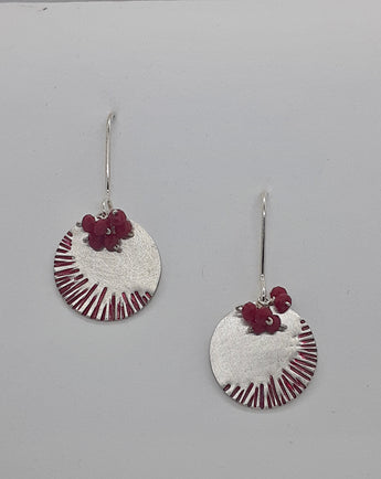 Unique, Colourful, Contemporary Stirling Silver, Handmade, Earrings Titled