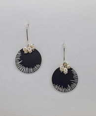 Unique, Colourful,  Contemporary, Patinated/Oxidised Copper, Handmade, Earrings Titled